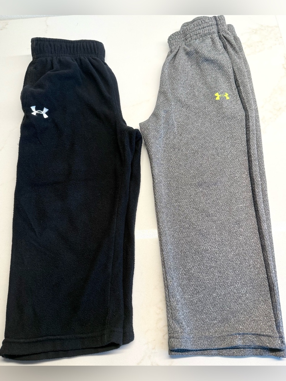 Under Armour Boys 2T Pants Bundle Gray Black Athletic Joggers